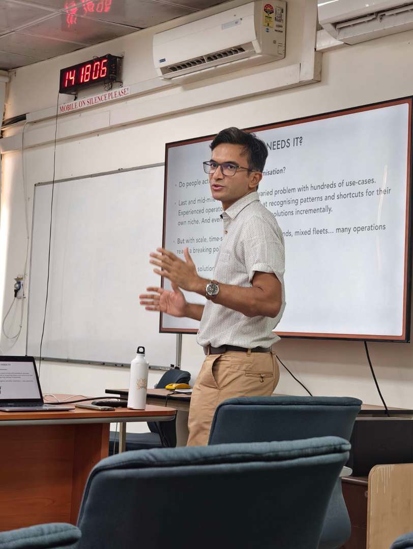Dr. Abhishek Roy during his seminar